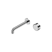 Serenity Wall Basin Mixer 160mm Spout Metal Handle Chrome gallery detail image