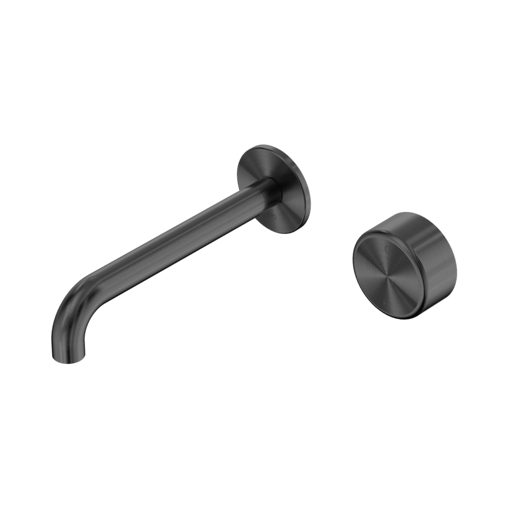 Serenity Wall Basin Mixer 220mm Spout Metal Handle Gun Metal gallery detail image