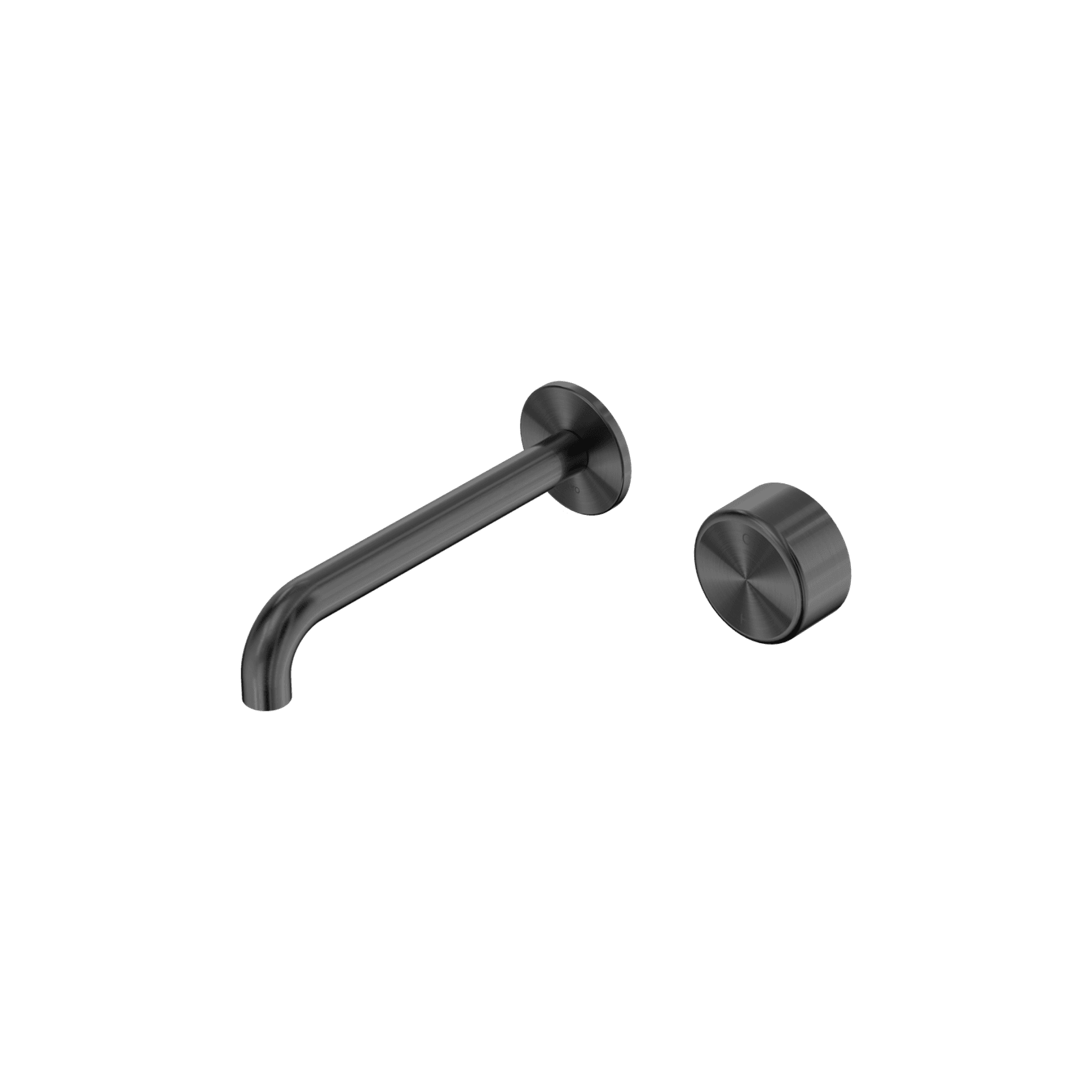 Serenity Wall Basin Mixer 185mm Spout Metal Handle Gun Metal gallery detail image