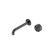 Serenity Wall Basin Mixer 185mm Spout Metal Handle Gun Metal gallery detail image