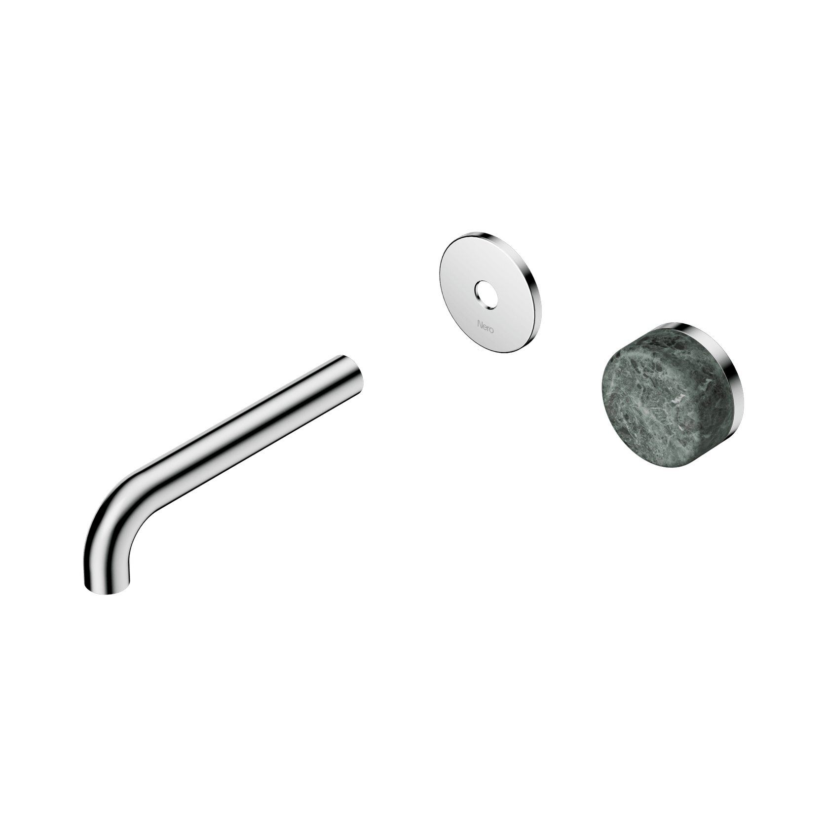 Serenity Wall Basin Mixer 160mm Spout Verde Alpi Handle Chrome gallery detail image