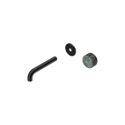 Serenity Wall Basin Mixer 160mm Spout Verde Alpi Handle Matte Black gallery detail image