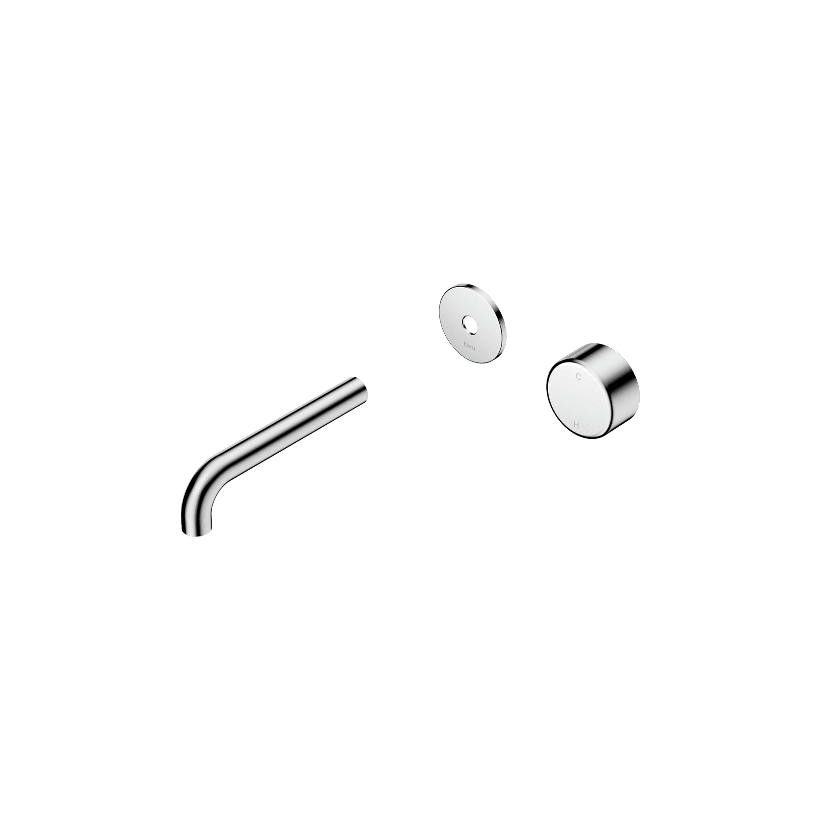 Serenity Wall Basin Mixer 160mm Spout Metal Handle Chrome gallery detail image