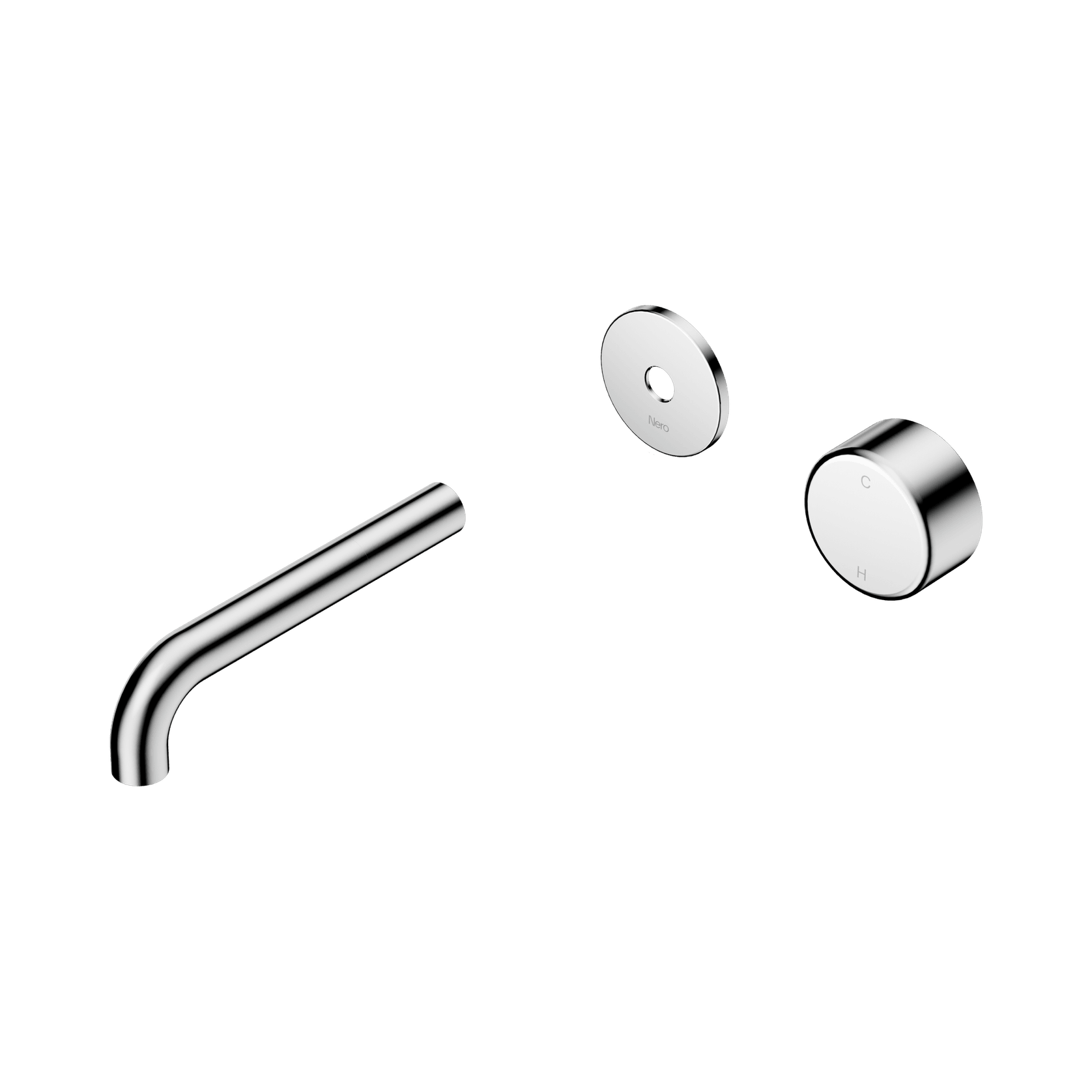 Serenity Wall Basin Mixer 160mm Spout Metal Handle Chrome gallery detail image