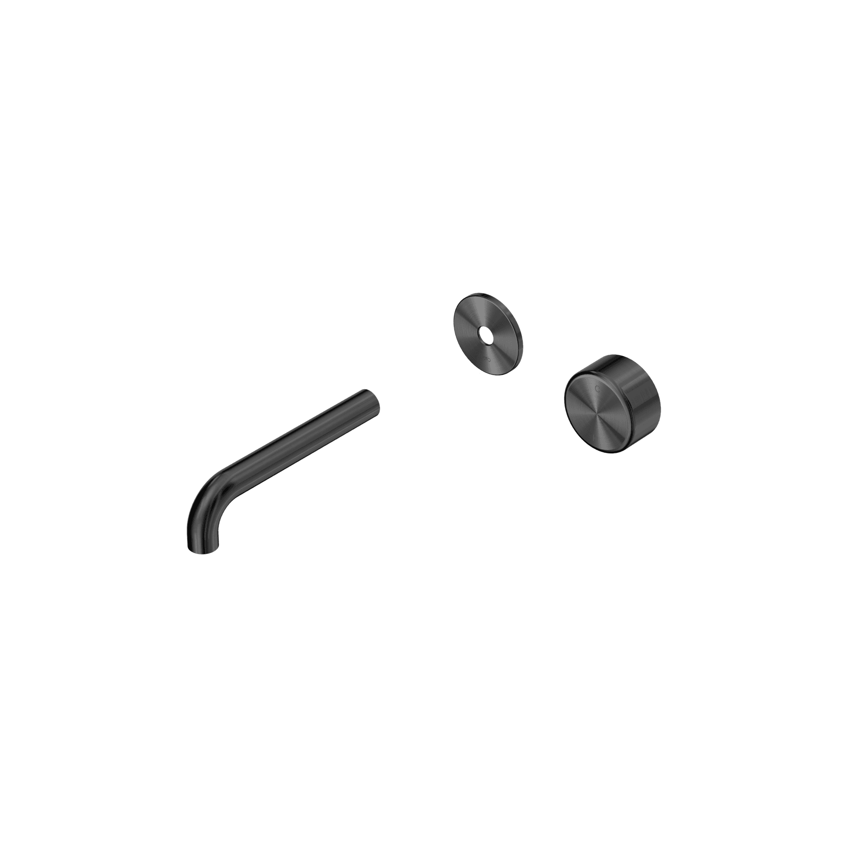 Serenity Wall Basin Mixer 160mm Spout Metal Handle Gun Metal gallery detail image