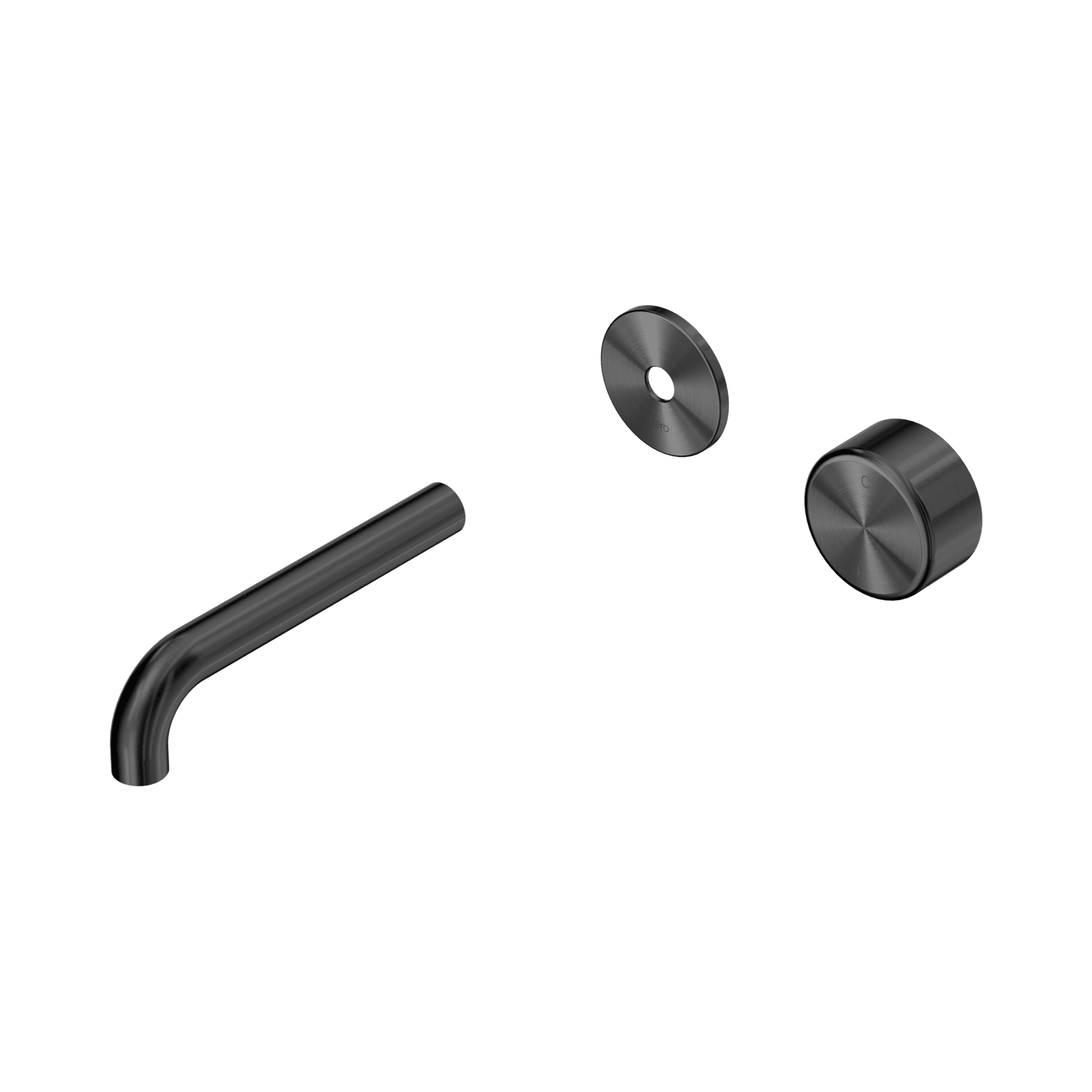 Serenity Wall Basin Mixer 160mm Spout Metal Handle Gun Metal gallery detail image