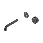 Serenity Wall Basin Mixer 160mm Spout Metal Handle Gun Metal gallery detail image