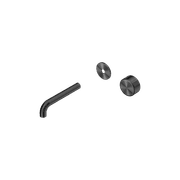 Serenity Wall Basin Mixer 160mm Spout Metal Handle Gun Metal gallery detail image