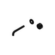 Serenity Wall Basin Mixer 160mm Spout Metal Handle Matte Black gallery detail image