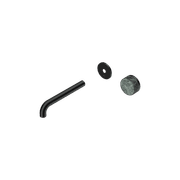 Serenity Wall Basin Mixer 185mm Spout Verde Alpi Handle Matte Black gallery detail image