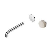 Serenity Wall Basin Mixer 185mm Spout Rome Travertine Handle Chrome gallery detail image