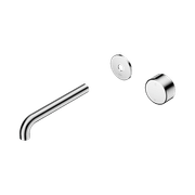 Serenity Wall Basin Mixer 185mm Spout Metal Handle Chrome gallery detail image