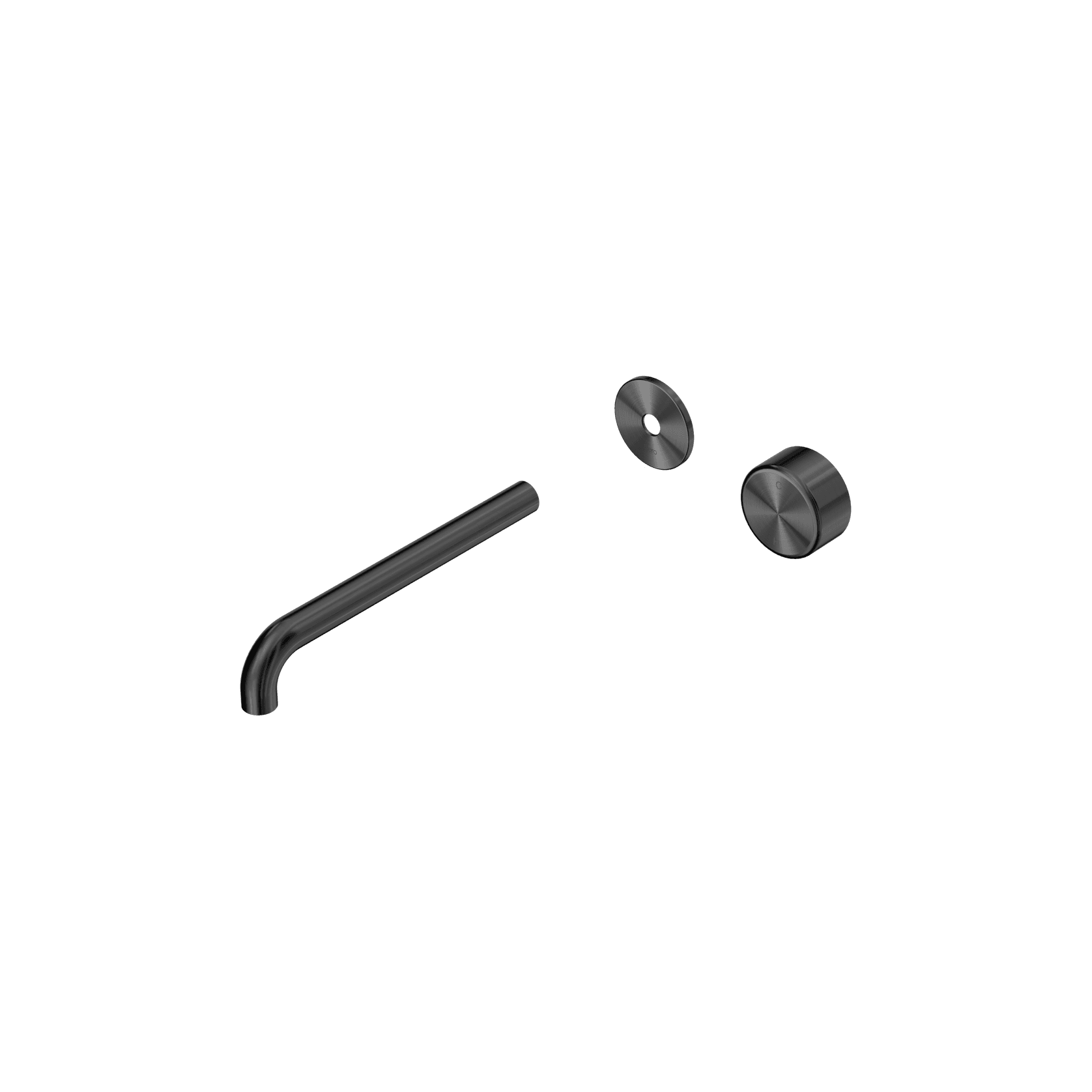 Serenity Wall Basin Mixer 220mm Spout Metal Handle Gun Metal gallery detail image