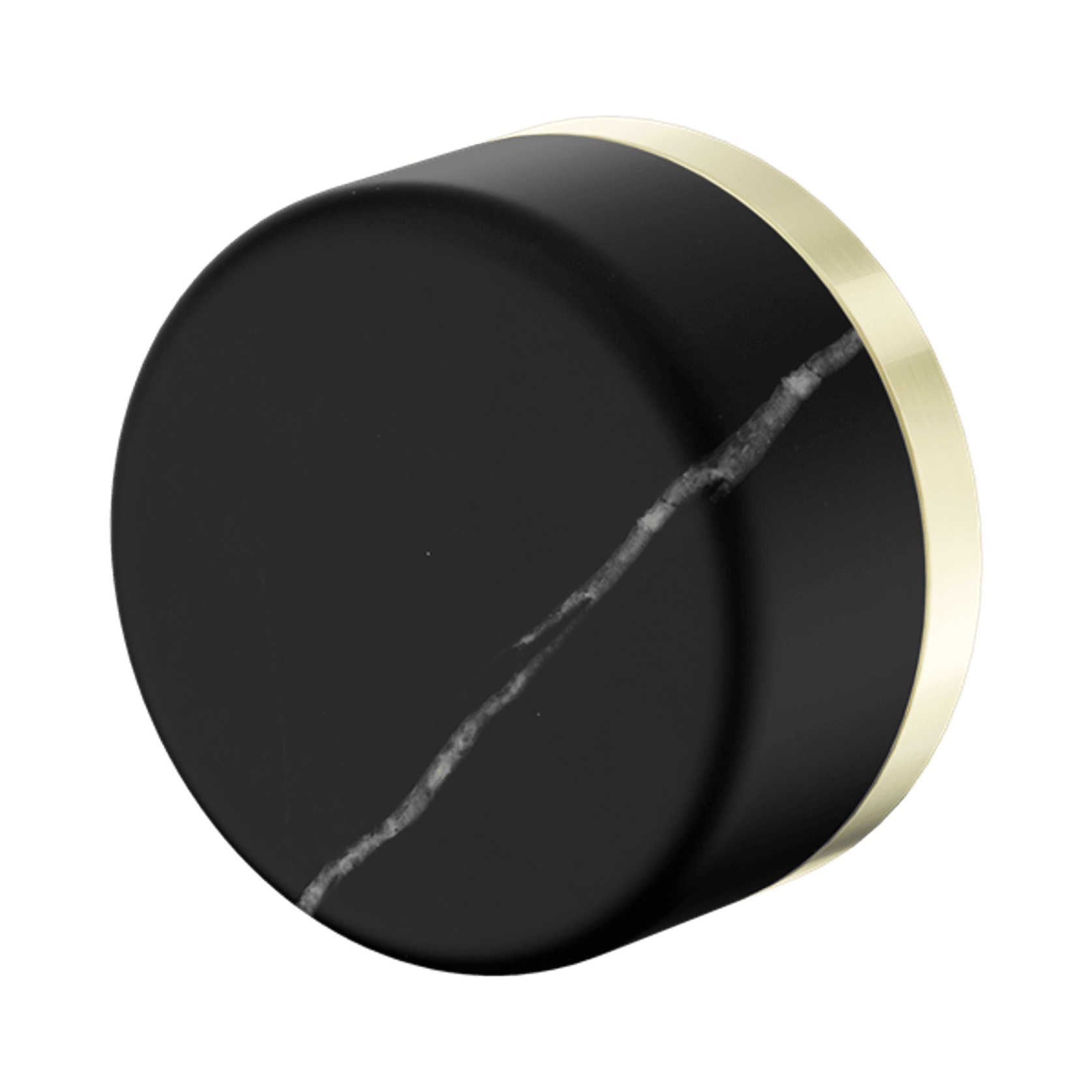 Serenity Shower Mixer Marquina Black Handle Brushed Gold gallery detail image