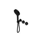 Serenity Shower System Marquina Black Handle And Serenity Hand Shower Matte Black gallery detail image