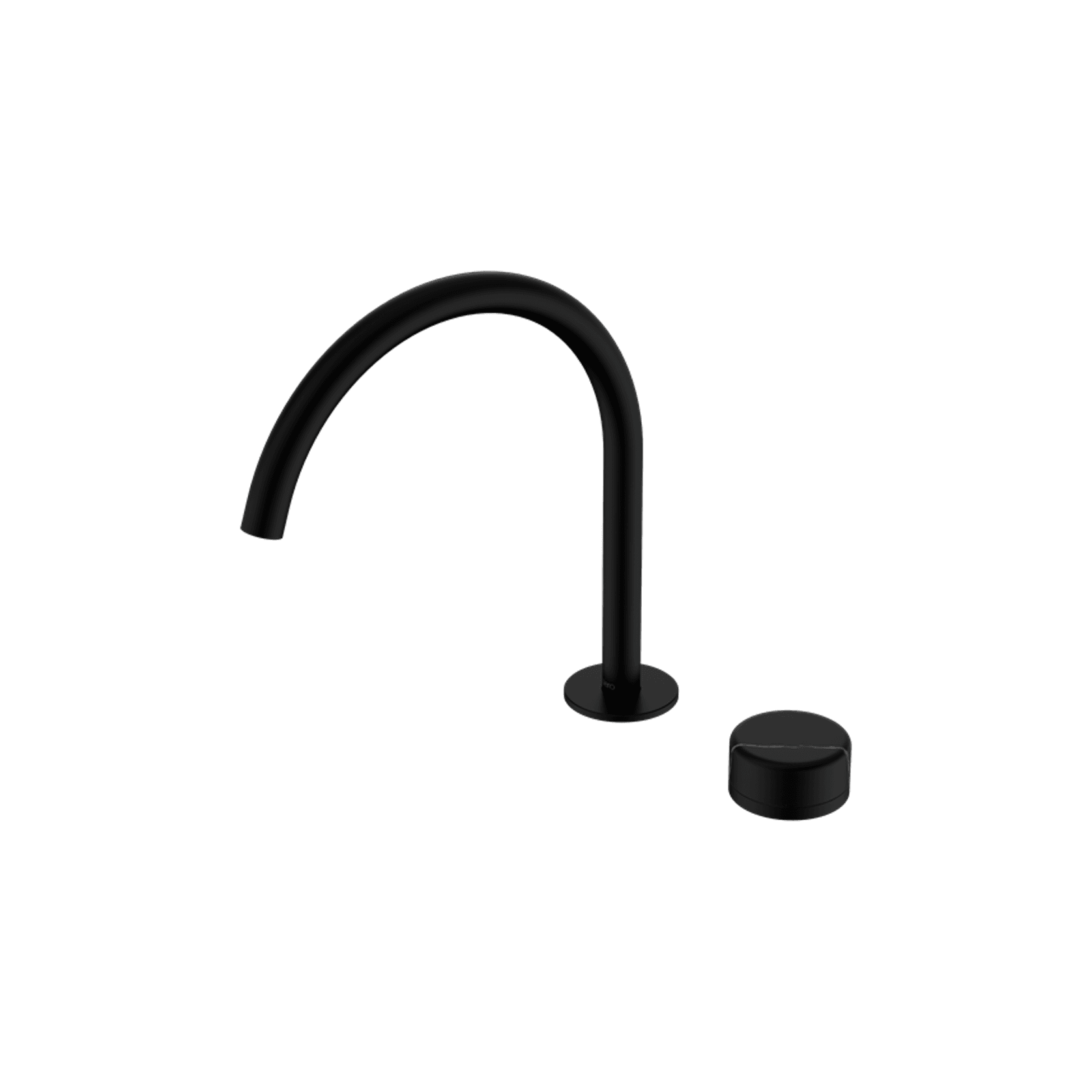 Serenity Bath/Kitchen Mixer Arc Spout Marquina Black Handle Matte Black gallery detail image