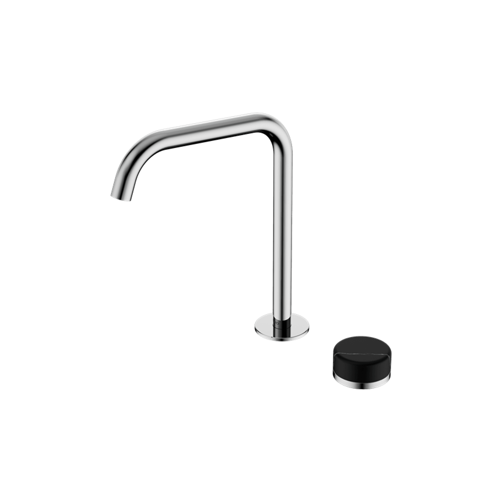 Serenity Bath/Kitchen Mixer Edge Spout Marquina Black Handle Chrome gallery detail image