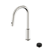 Serenity pull out kitchen Set Marquina Black Handle Brushed Nickel gallery detail image