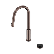 Serenity pull out kitchen Set Marquina Black Handle Brushed Bronze gallery detail image