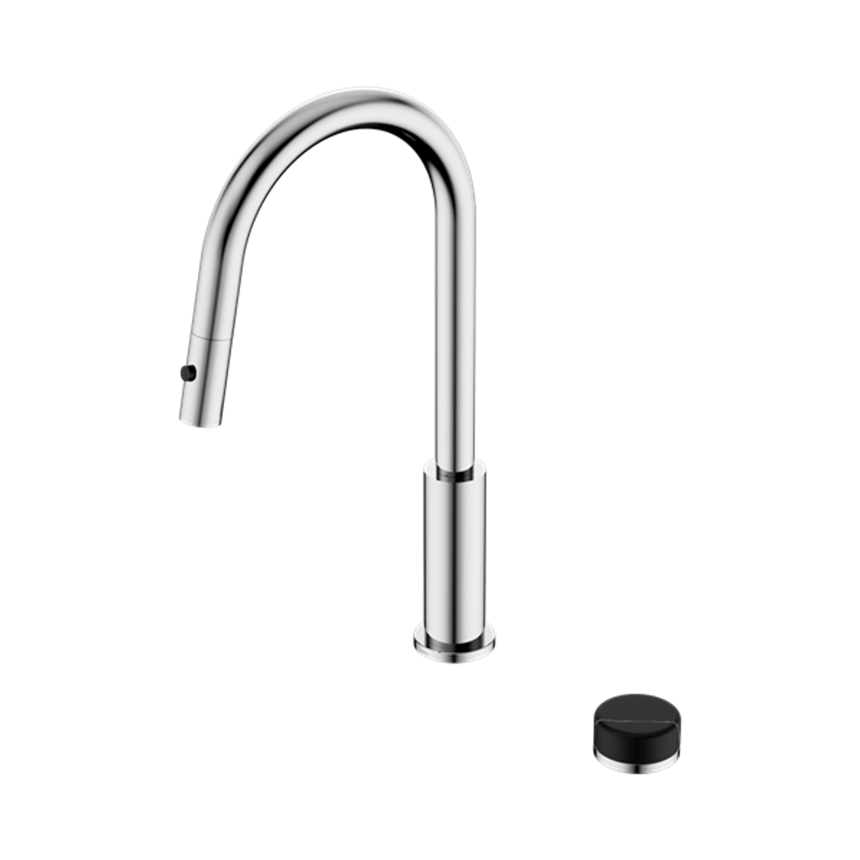 Serenity pull out kitchen Set Marquina Black Handle Chrome gallery detail image