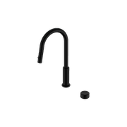 Serenity pull out kitchen Set Marquina Black Handle Matte Black gallery detail image