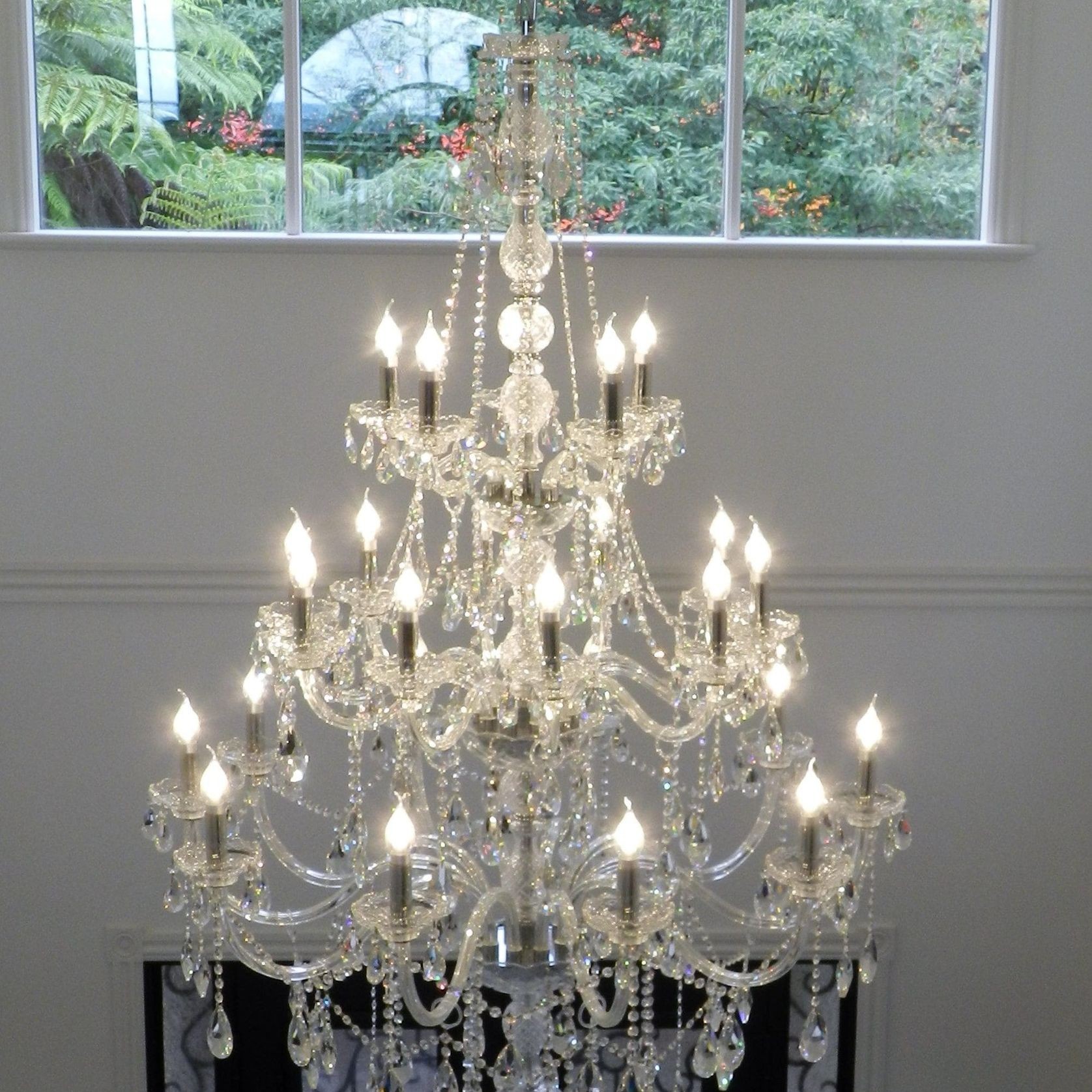 Bohemian Elegance 25 Light Crystal Chandelier- Chrome gallery detail image