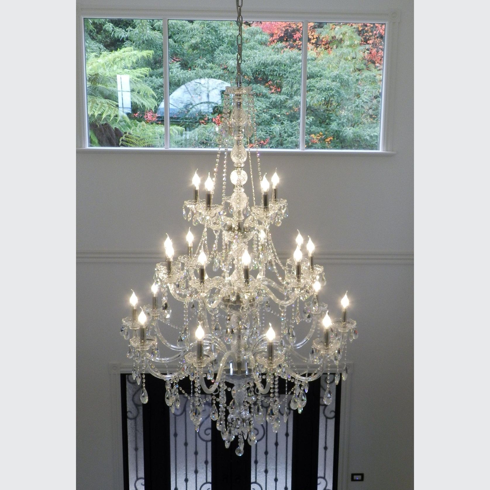 Bohemian Elegance 25 Light Crystal Chandelier- Chrome gallery detail image