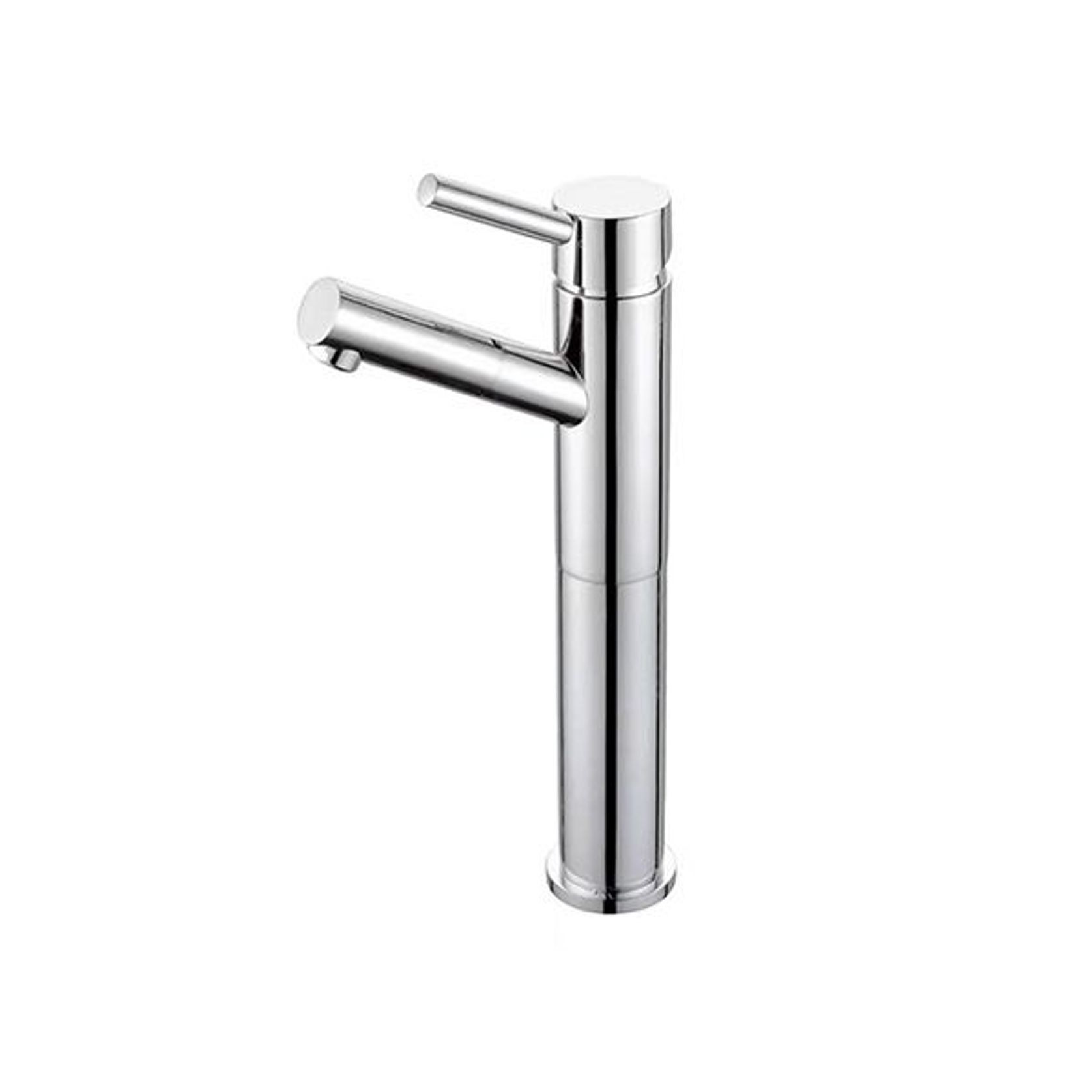 Dolce Tall Basin Mixer Angle Spout Chrome gallery detail image