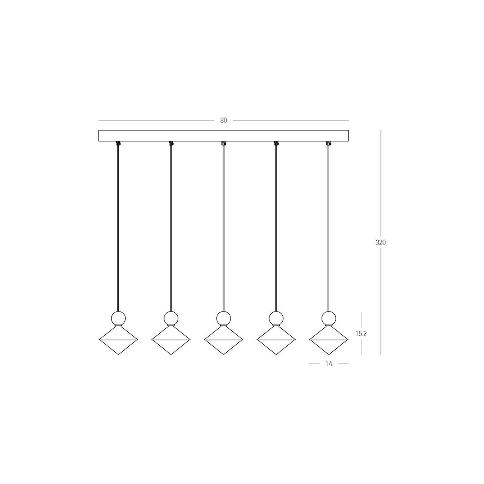 Lyra 5-Light Pendant gallery detail image