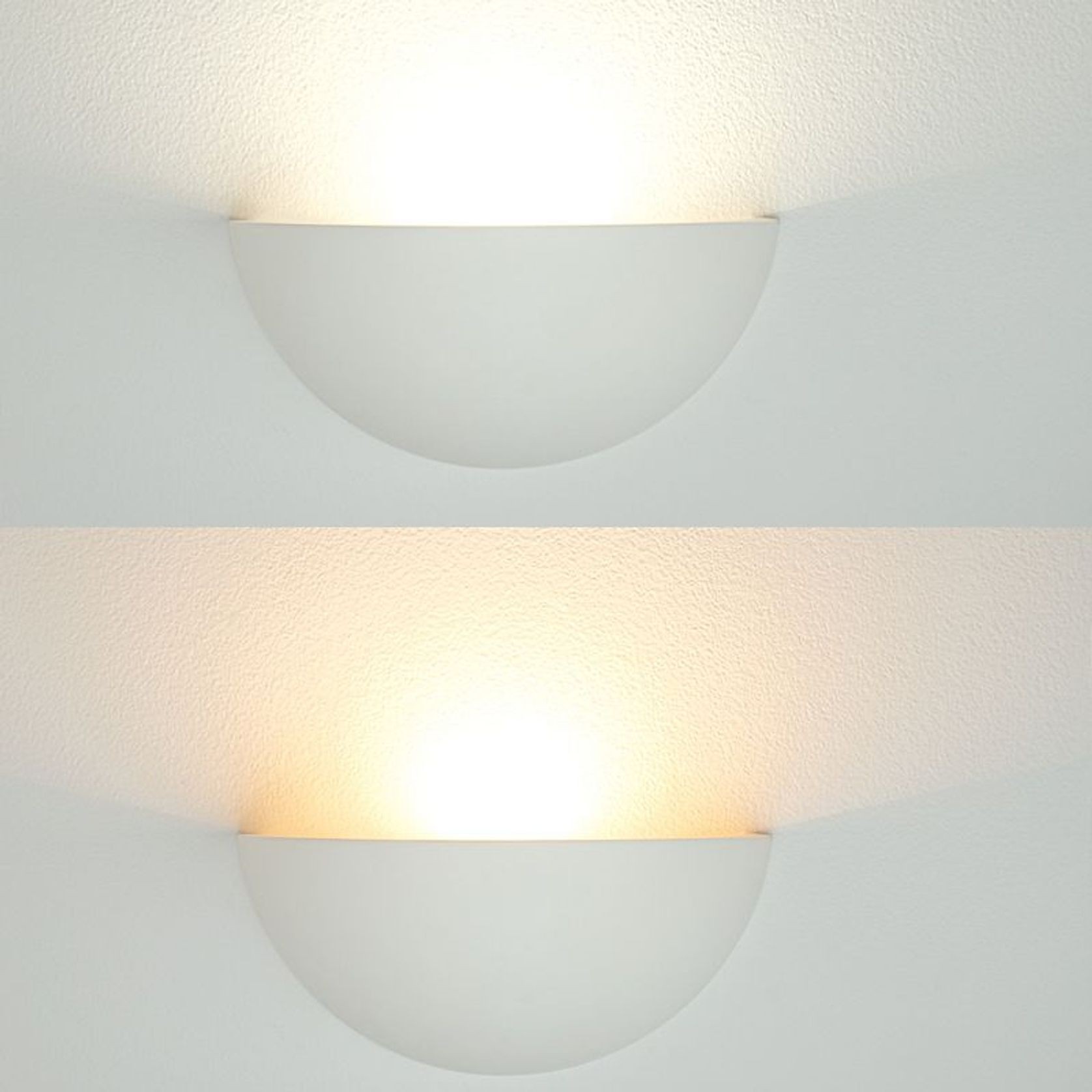 Olympia Half Dome Gypsum Wall Light gallery detail image