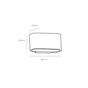 Olympia Ellipse Gypsum Wall Light gallery detail image