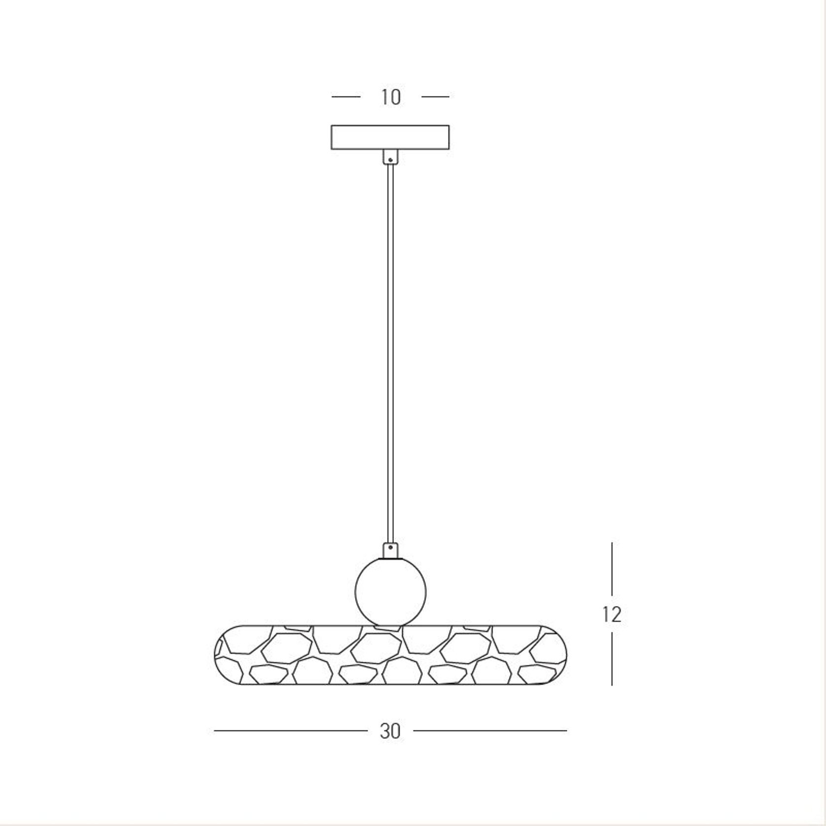 Petra 30cm Pendant gallery detail image