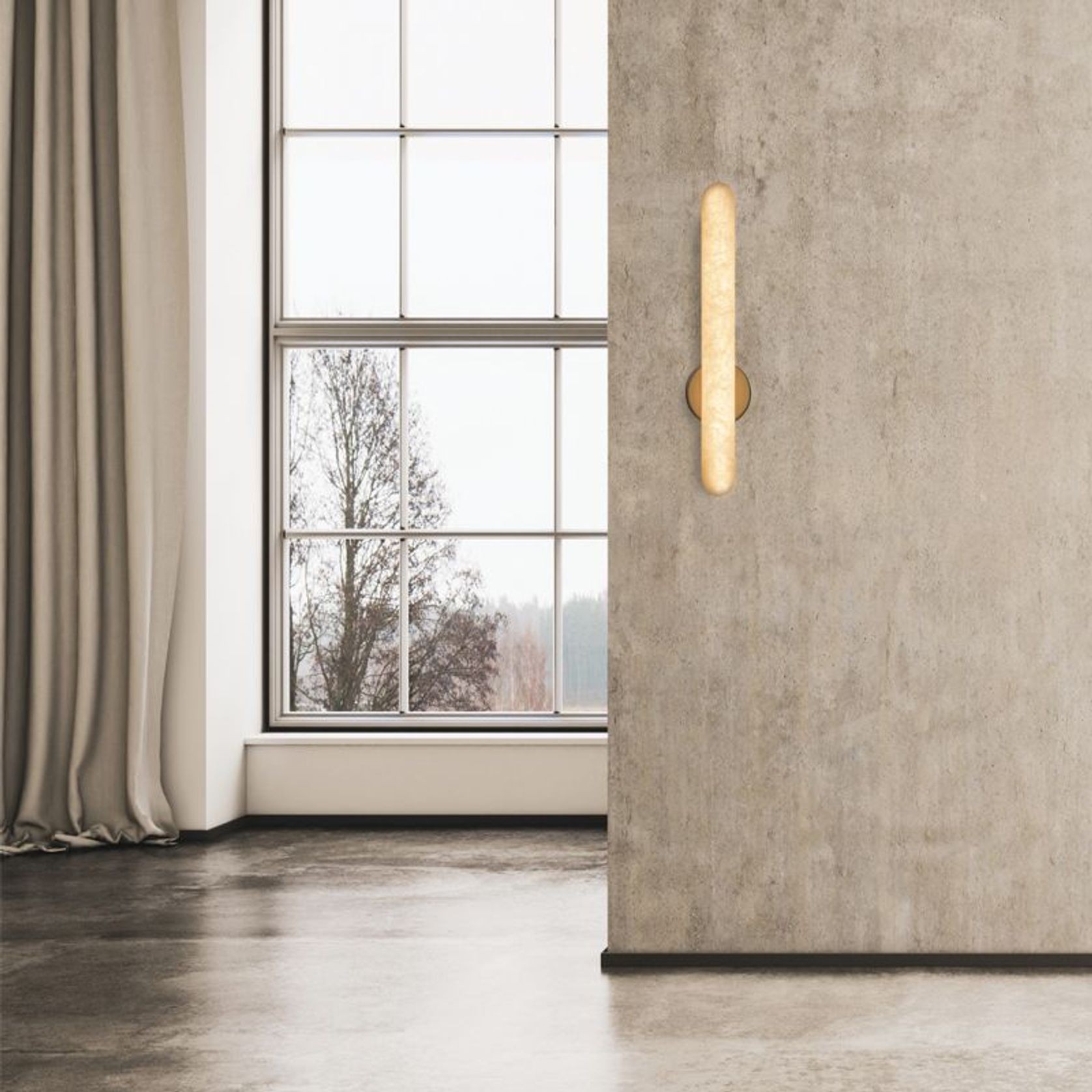 Zeus Pillar Wall Light 37cm gallery detail image