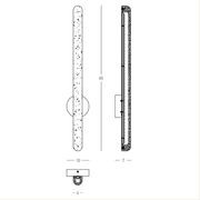 Zeus Pillar Wall Light 65cm gallery detail image