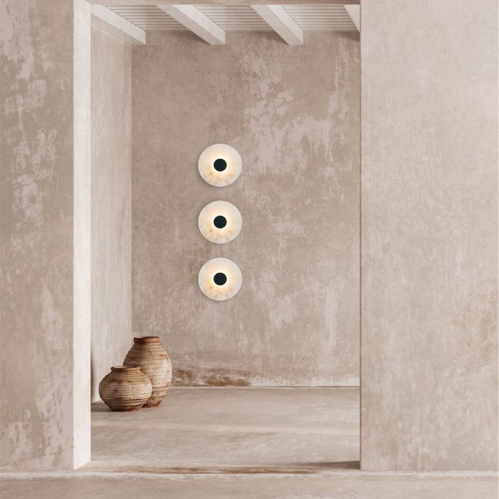 Zeus Discus Wall Light gallery detail image