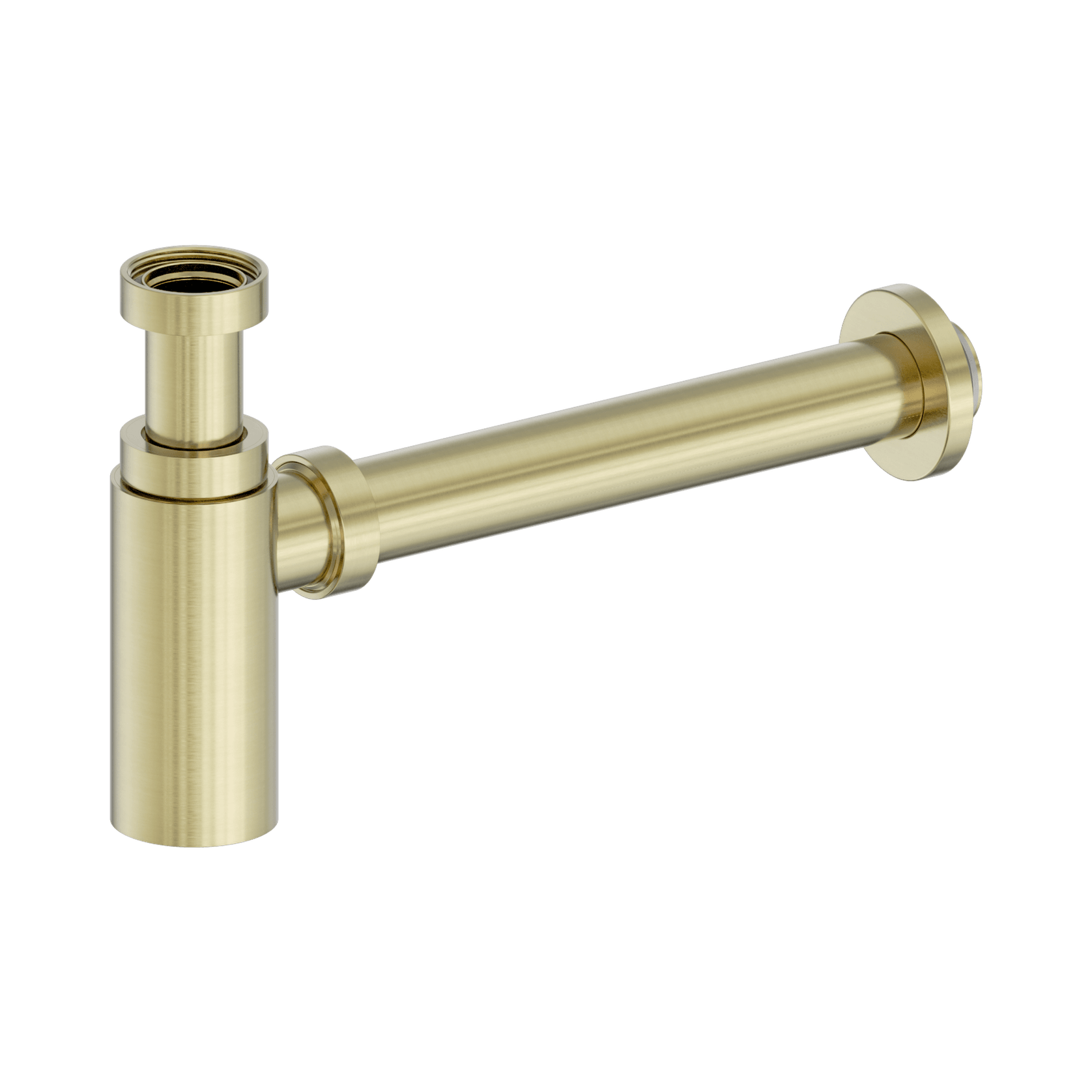 40mm Round Bottle Trap II Brushed Gold gallery detail image