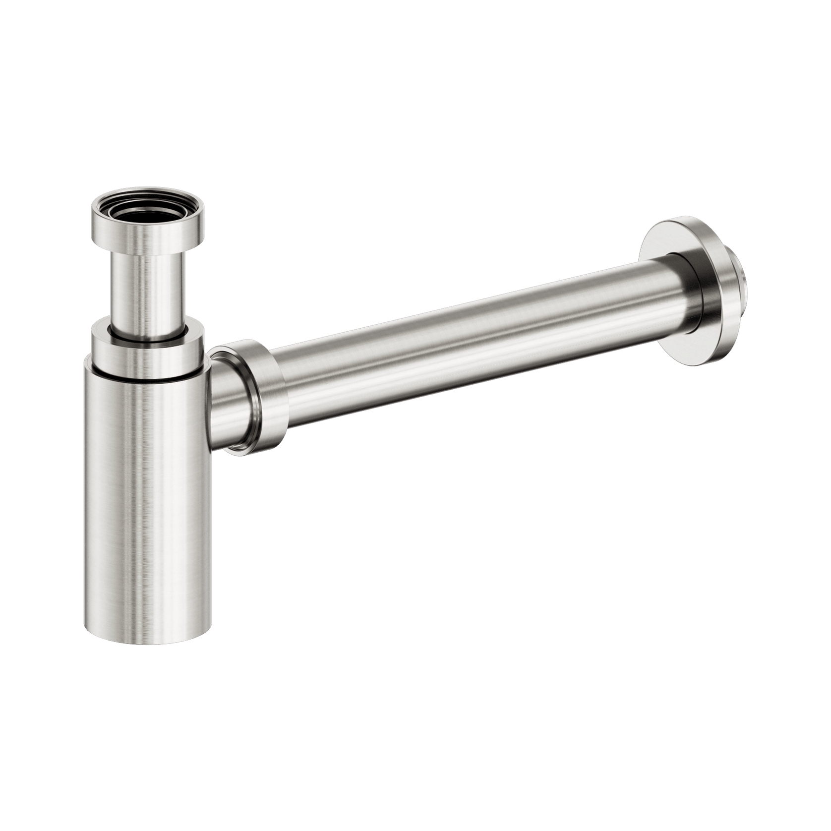40mm Round Bottle Trap II Brushed Nickel gallery detail image