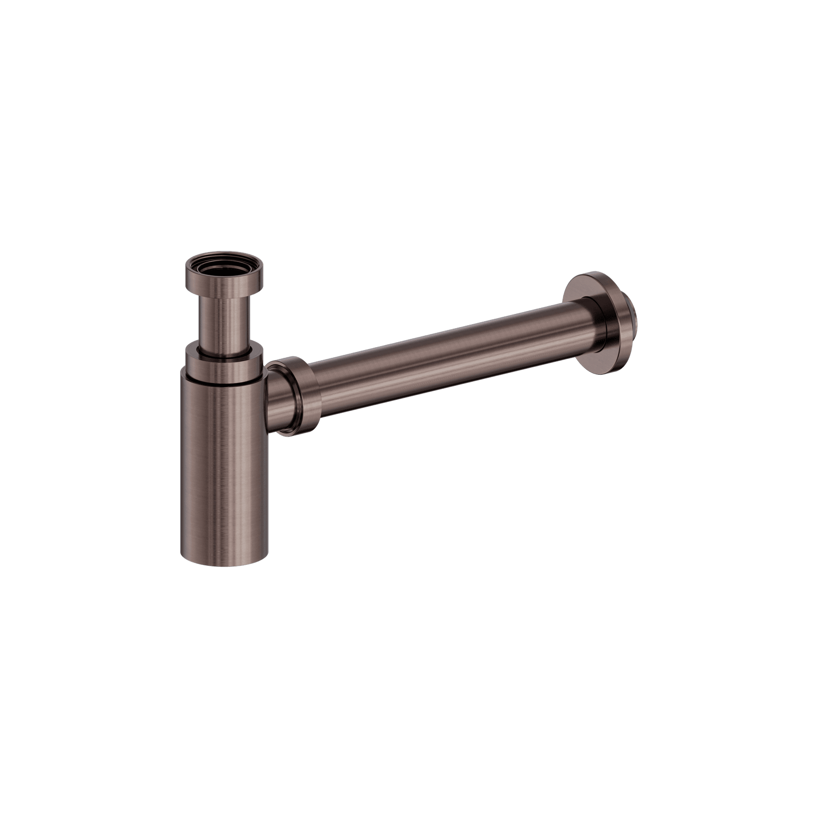 40mm Round Bottle Trap II Brushed Bronze gallery detail image