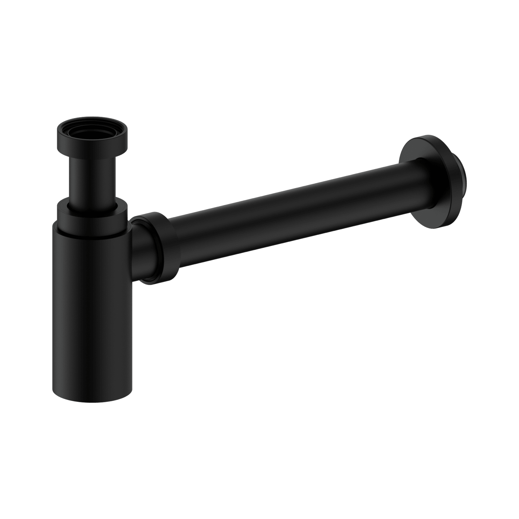 40mm Round Bottle Trap II Matte Black gallery detail image