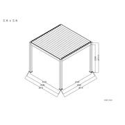 Baltic Motorised Freestanding Louvre Roof Aluminium Pergola gallery detail image