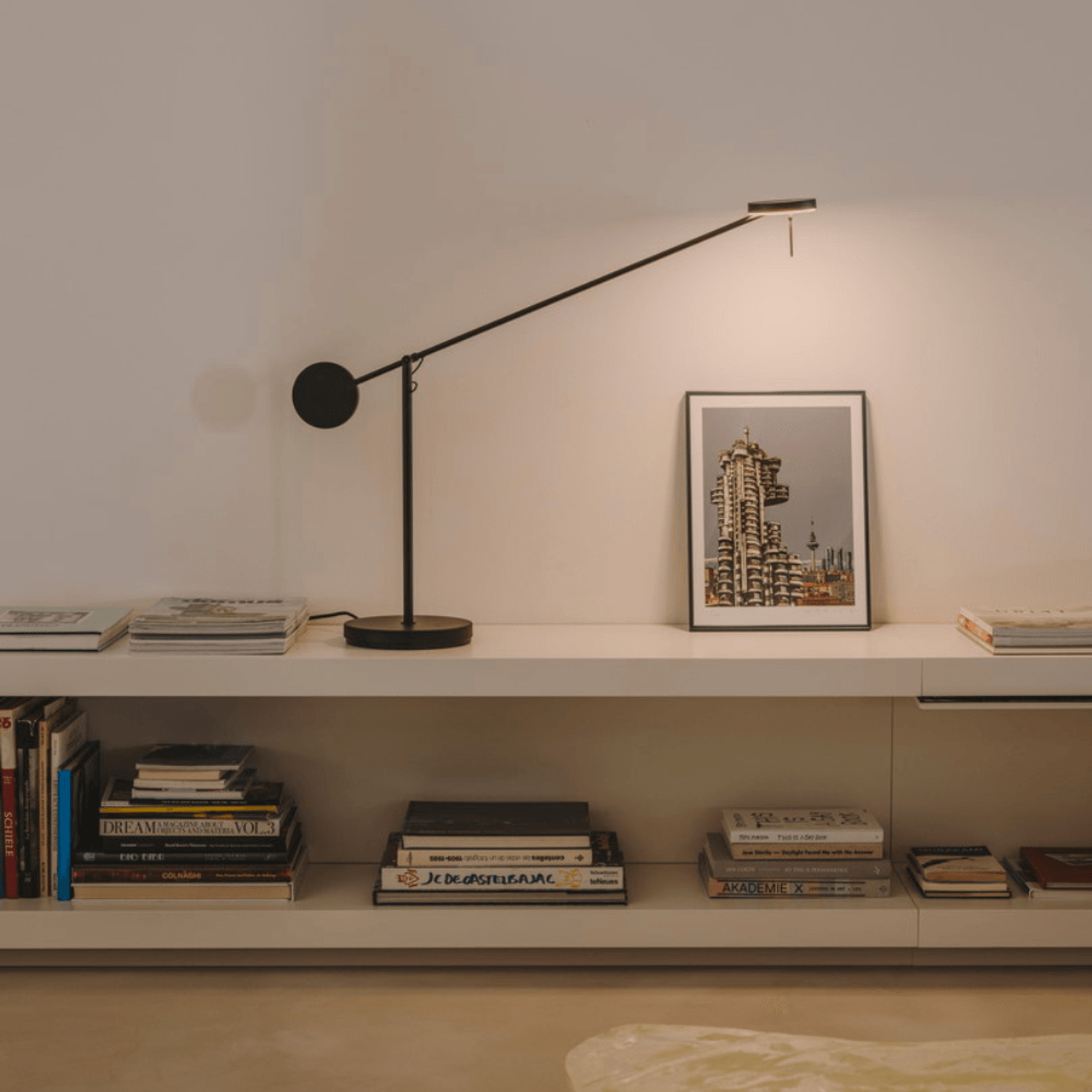 Rolla Table Lamp in Matte Black gallery detail image