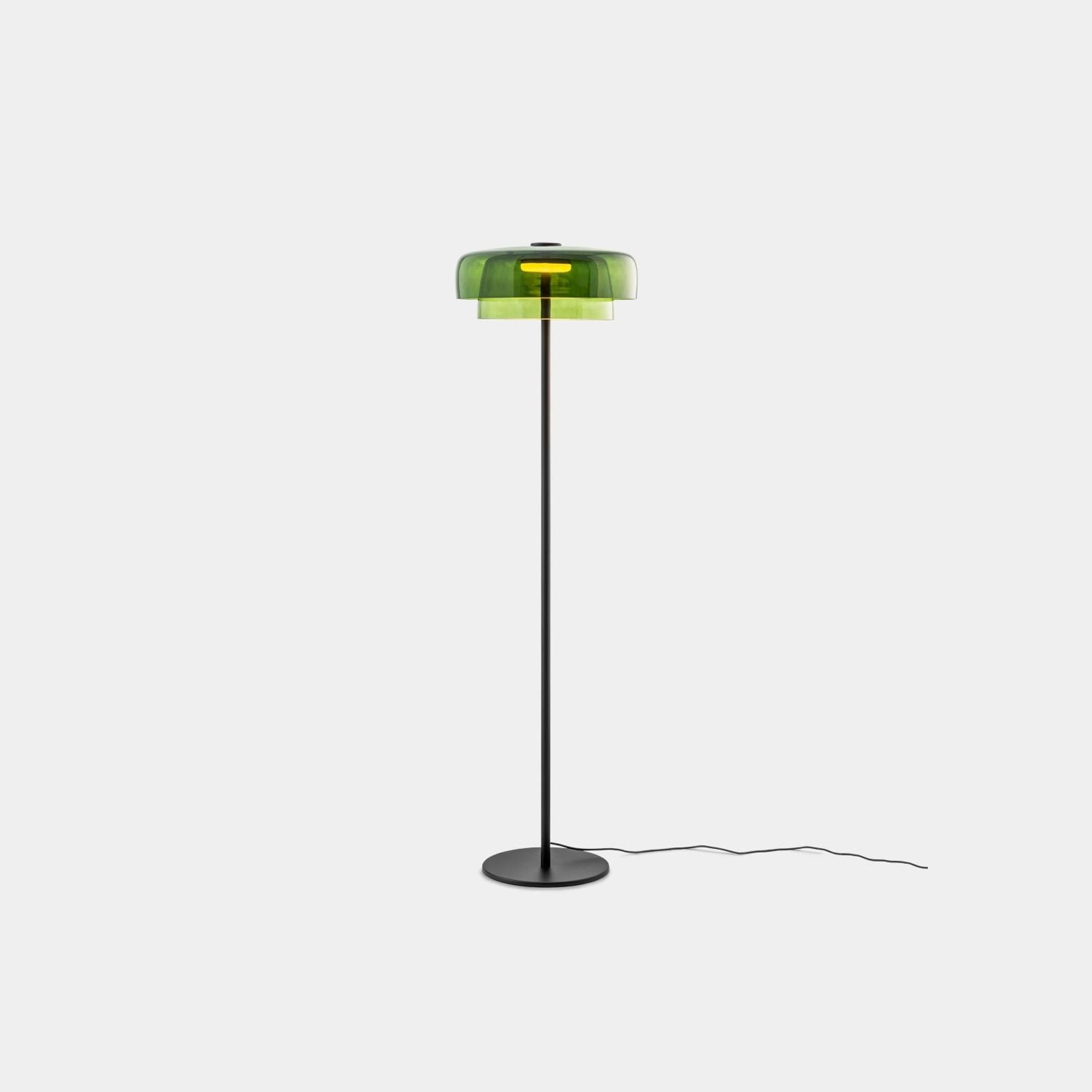 Lark 2 Shade Floor Lamp - 42 cm in Green gallery detail image