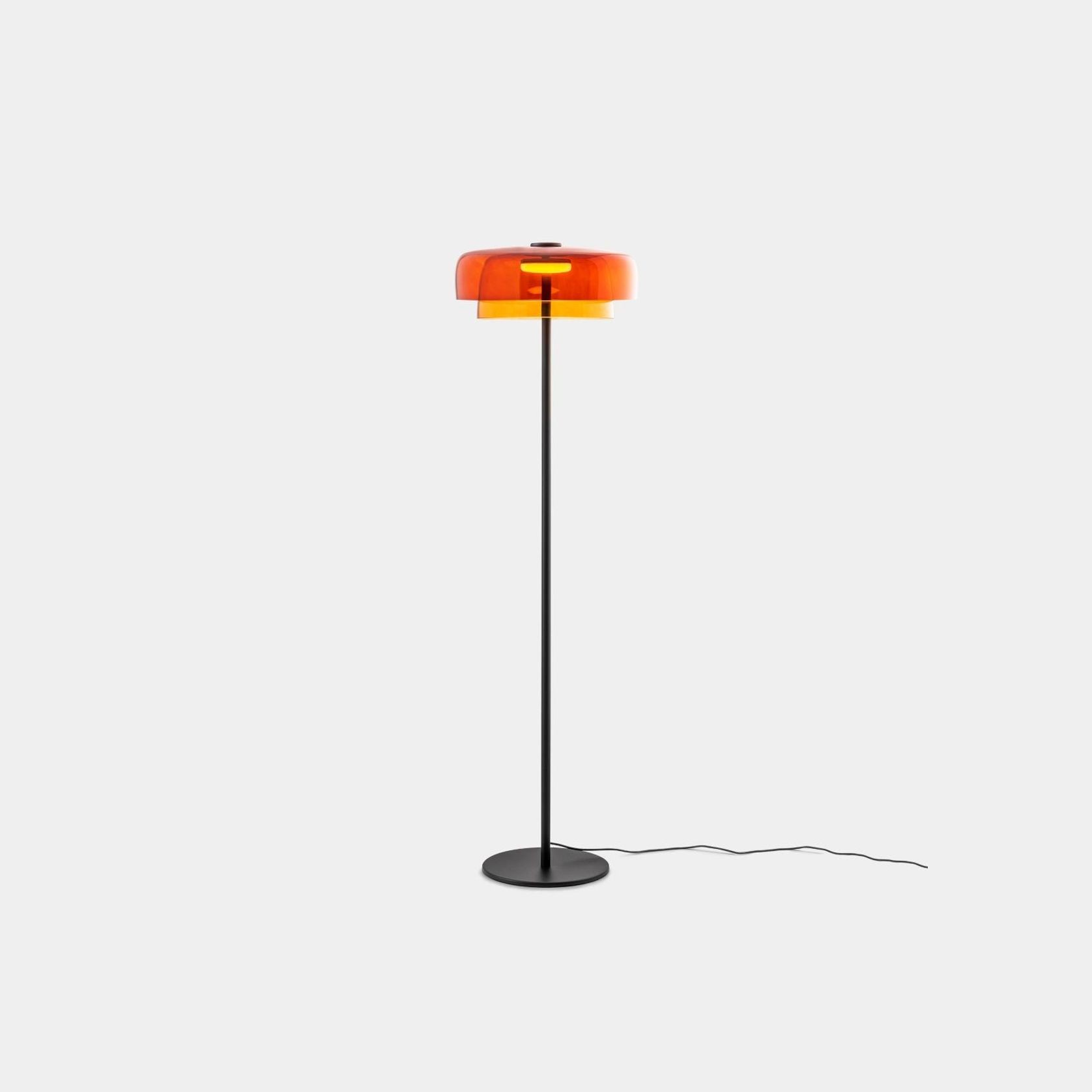 Lark 2 Shade Floor Lamp - 42 cm in Amber gallery detail image