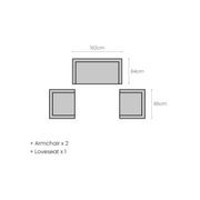 Sandpiper 2.0 Outdoor Three Seater gallery detail image