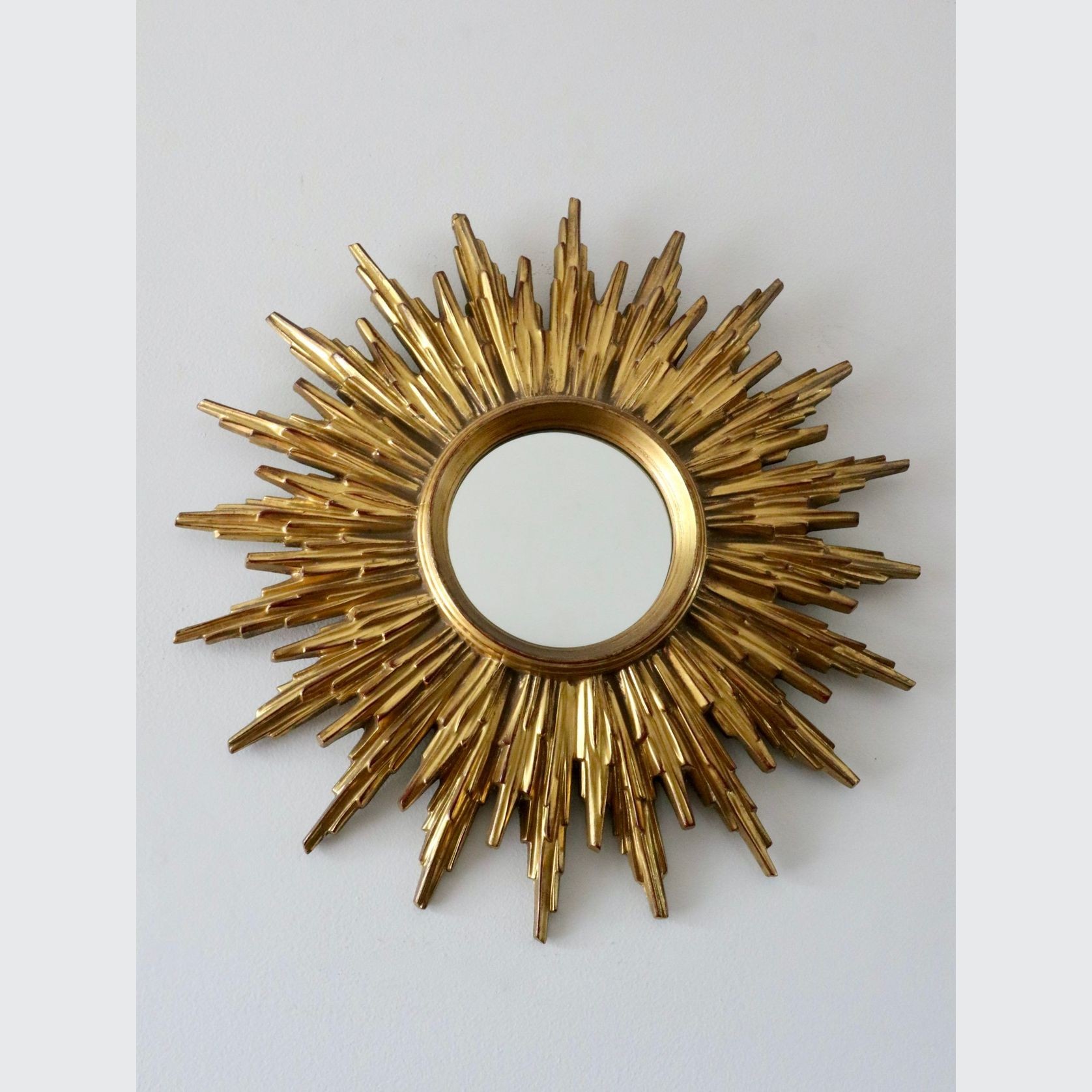 A Louis XVI Style French Sunburst Mirror gallery detail image