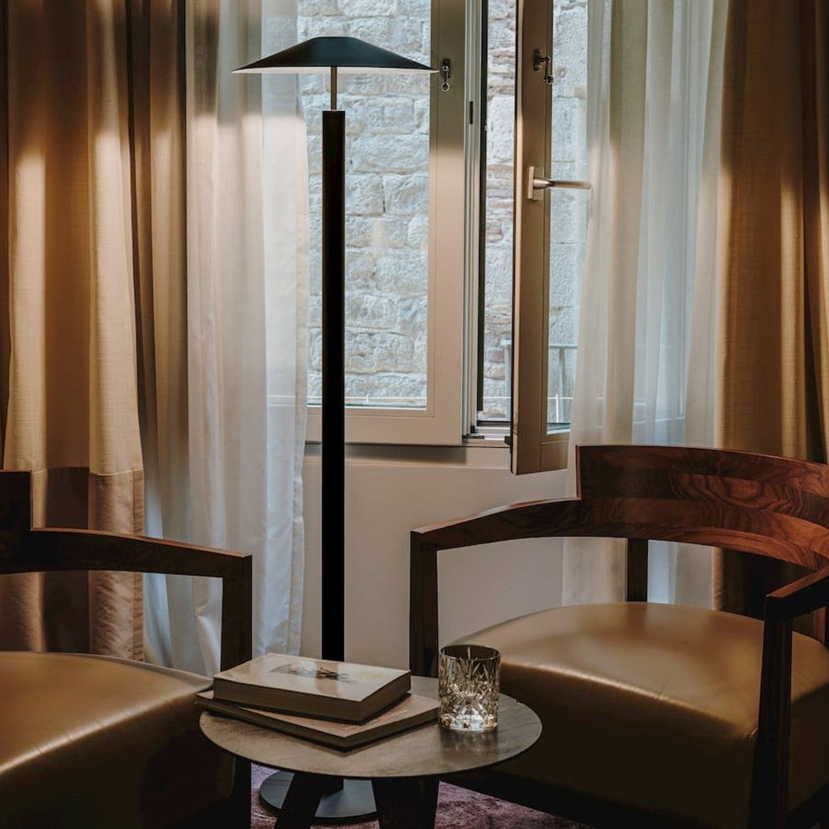 Henri LED Floor Lamp in Black gallery detail image