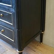 French Louis XVI Black Commode gallery detail image