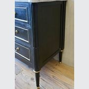 French Louis XVI Black Commode gallery detail image