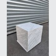 Cube Side Table - Carrara Marble | Natural Stone Co. gallery detail image