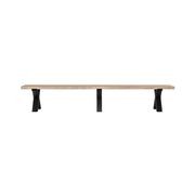 Fortico Teak X-leg Bench Seat 280cm gallery detail image
